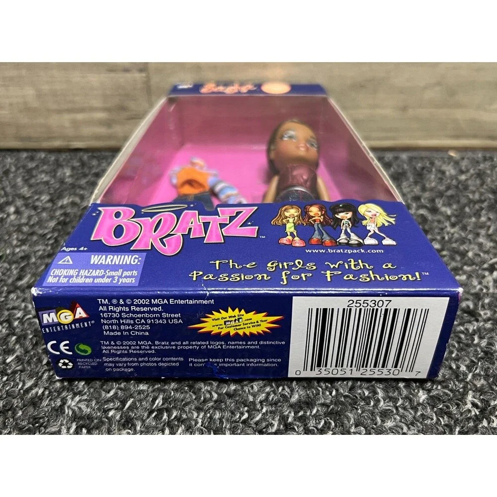 Bratz MINI Sasha Doll 4.5 inch Figure MGA 2002 NIB